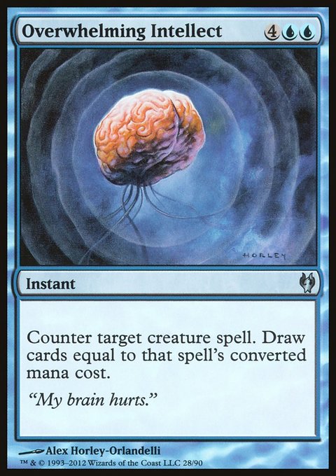 Overwhelming Intellect, Duel Decks: Izzet vs. Golgari #28, Magic: The Gathering card