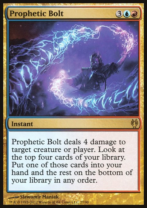 Prophetic Bolt, Duel Decks: Izzet vs. Golgari #27, Magic: The Gathering card