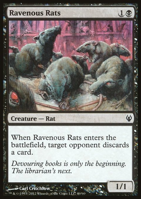 Ravenous Rats, Duel Decks: Izzet vs. Golgari #49, Magic: The Gathering card