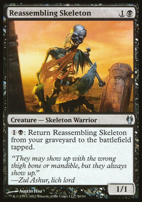 Reassembling Skeleton, Duel Decks: Izzet vs. Golgari #50, Magic: The Gathering card