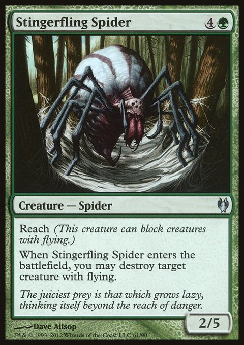 Stingerfling Spider, Duel Decks: Izzet vs. Golgari #61, Magic: The Gathering card