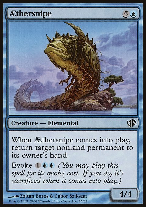 Aethersnipe, Duel Decks: Jace vs. Chandra #17, Magic: The Gathering card