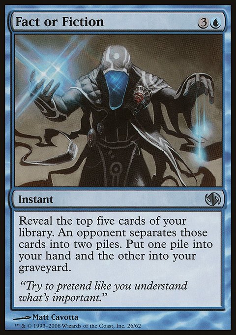 Fact or Fiction, Duel Decks: Jace vs. Chandra #26, Magic: The Gathering card
