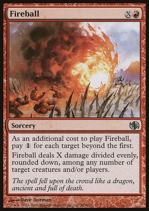Fireball, Duel Decks: Jace vs. Chandra #56, Magic: The Gathering card