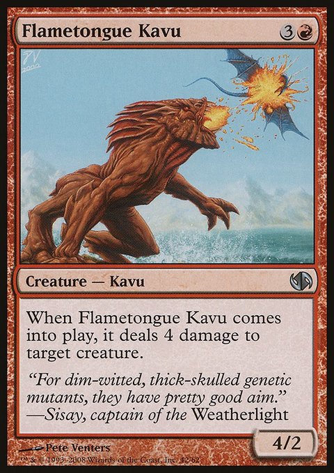 Flametongue Kavu, Duel Decks: Jace vs. Chandra #42, Magic: The Gathering card