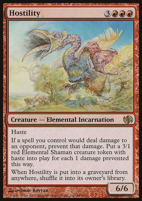 Hostility, Duel Decks: Jace vs. Chandra #48, Magic: The Gathering card