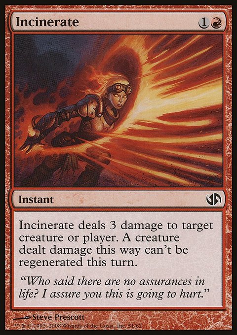 Incinerate, Duel Decks: Jace vs. Chandra #51, Magic: The Gathering card