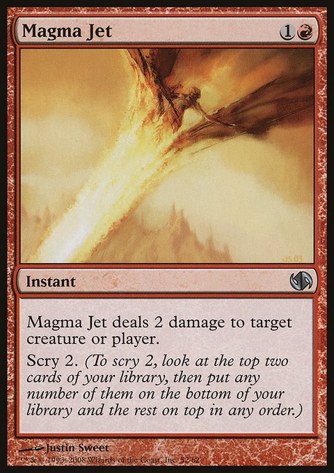 Magma Jet, Duel Decks: Jace vs. Chandra #52, Magic: The Gathering card