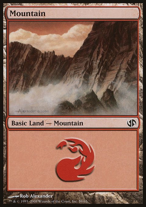 Mountain, Duel Decks: Jace vs. Chandra #59, Magic: The Gathering card