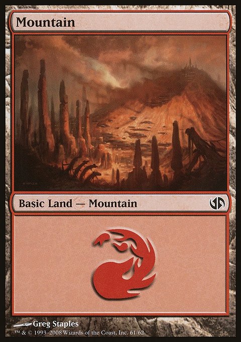 Mountain, Duel Decks: Jace vs. Chandra #61, Magic: The Gathering card