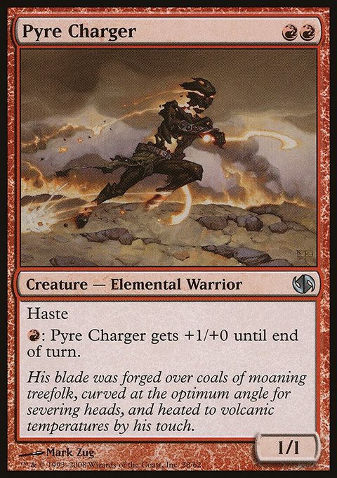 Pyre Charger, Duel Decks: Jace vs. Chandra #38, Magic: The Gathering card