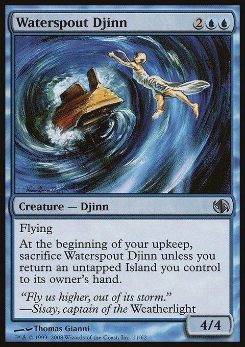 Waterspout Djinn, Duel Decks: Jace vs. Chandra #11, Magic: The Gathering card