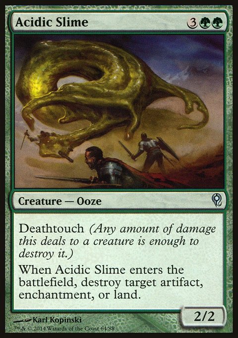 Acidic Slime, Duel Decks: Jace vs. Vraska #64, Magic: The Gathering card