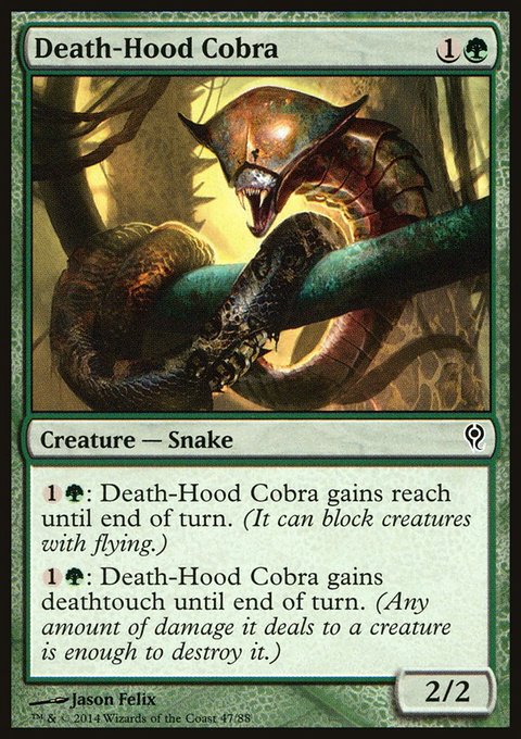 Death-Hood Cobra, Duel Decks: Jace vs. Vraska #47, Magic: The Gathering card