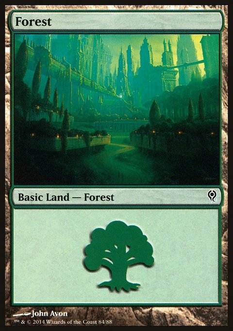 Forest, Duel Decks: Jace vs. Vraska #84, Magic: The Gathering card