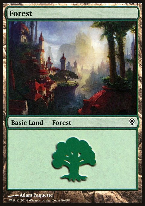 Forest, Duel Decks: Jace vs. Vraska #86, Magic: The Gathering card