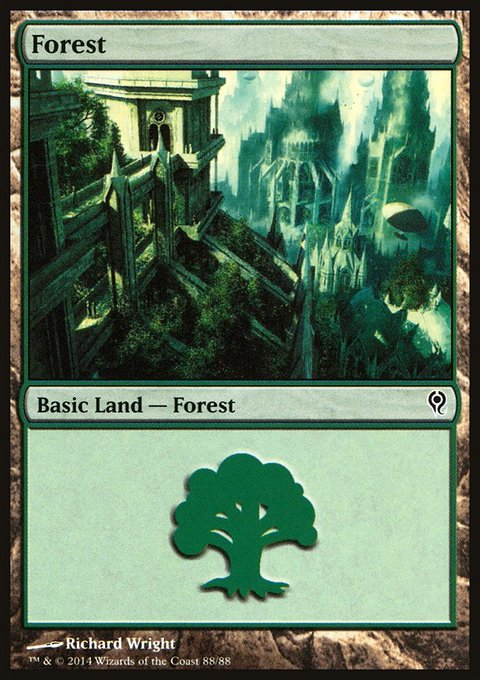 Forest, Duel Decks: Jace vs. Vraska #88, Magic: The Gathering card