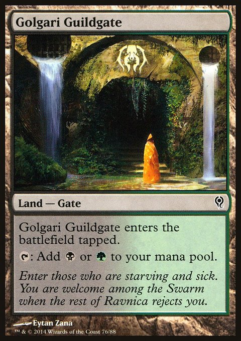 Golgari Guildgate, Duel Decks: Jace vs. Vraska #76, Magic: The Gathering card