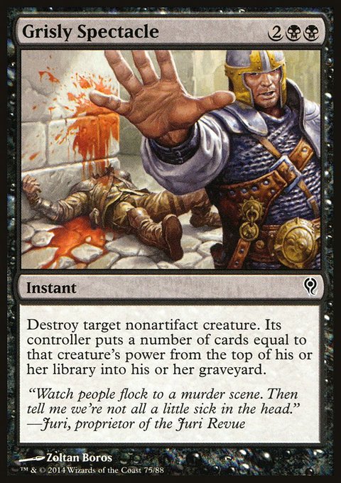 Grisly Spectacle, Duel Decks: Jace vs. Vraska #75, Magic: The Gathering card