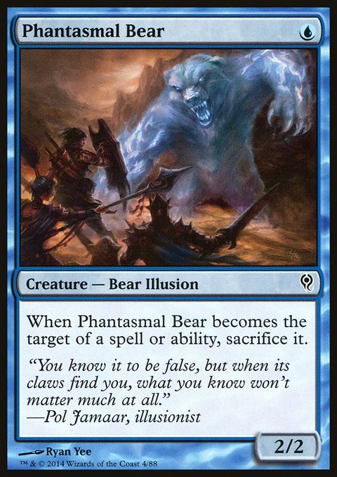 Phantasmal Bear, Duel Decks: Jace vs. Vraska #4, Magic: The Gathering card