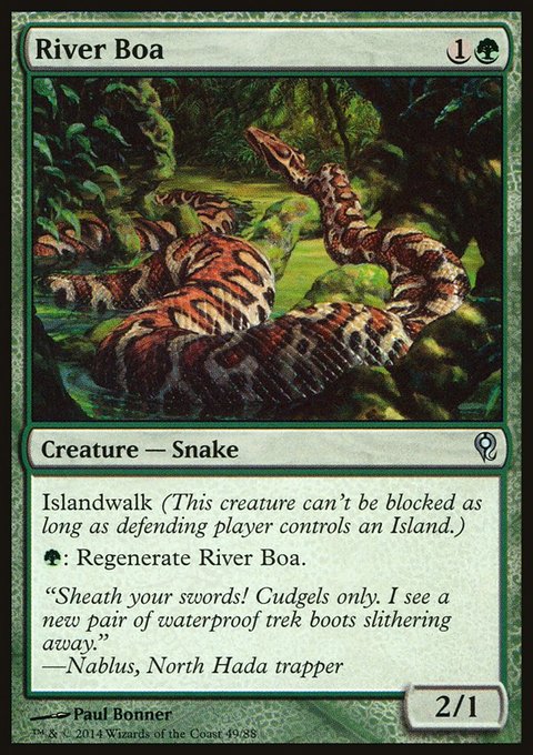 River Boa, Duel Decks: Jace vs. Vraska #49, Magic: The Gathering card