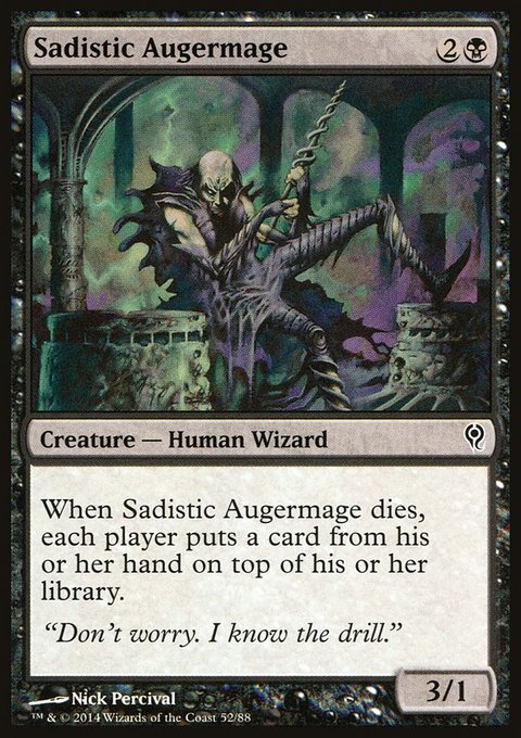 Sadistic Augermage, Duel Decks: Jace vs. Vraska #52, Magic: The Gathering card