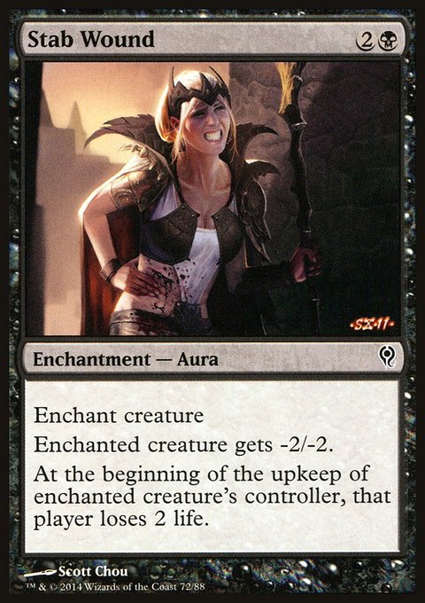 Stab Wound, Duel Decks: Jace vs. Vraska #72, Magic: The Gathering card