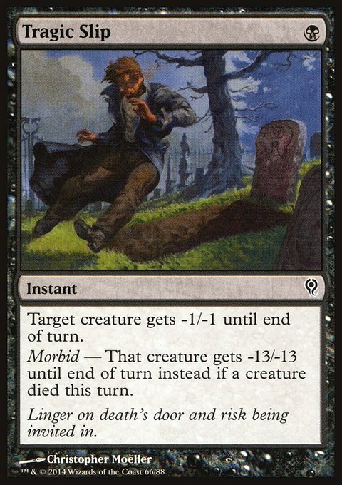 Tragic Slip, Duel Decks: Jace vs. Vraska #66, Magic: The Gathering card
