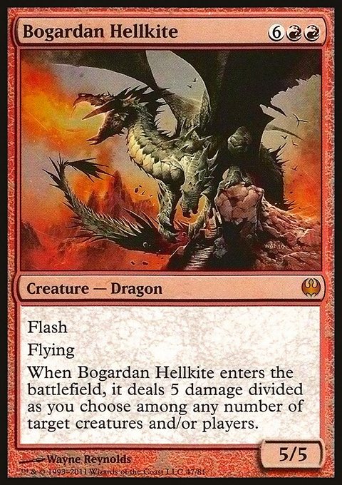 Bogardan Hellkite, Duel Decks: Knights vs. Dragons #47, Magic: The Gathering card