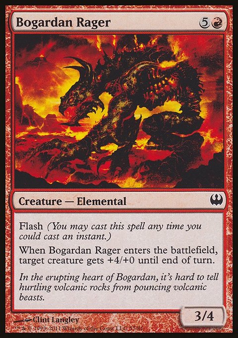Bogardan Rager, Duel Decks: Knights vs. Dragons #57, Magic: The Gathering card