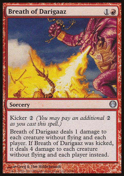 Breath of Darigaaz, Duel Decks: Knights vs. Dragons #64, Magic: The Gathering card
