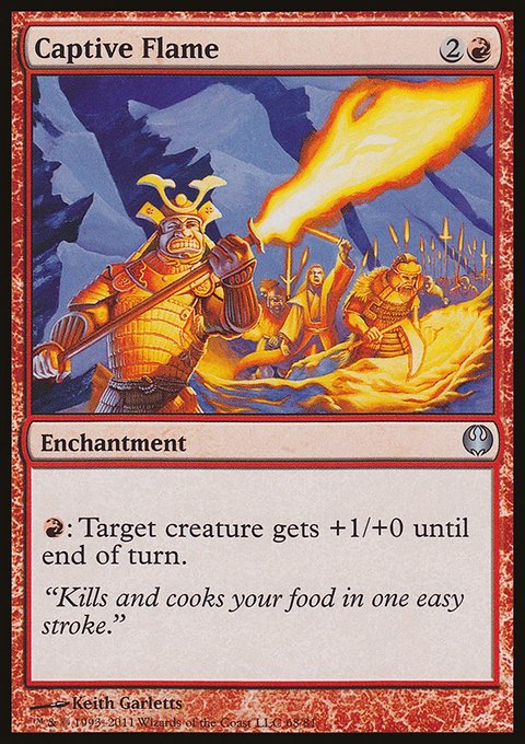 Captive Flame, Duel Decks: Knights vs. Dragons #68, Magic: The Gathering card