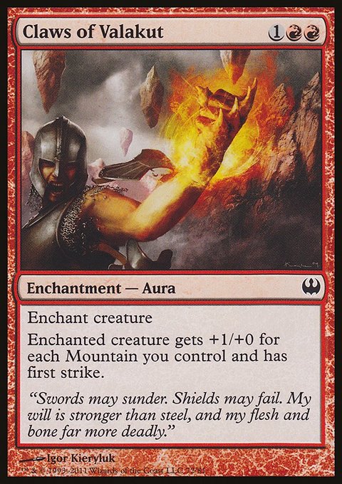 Claws of Valakut, Duel Decks: Knights vs. Dragons #72, Magic: The Gathering card