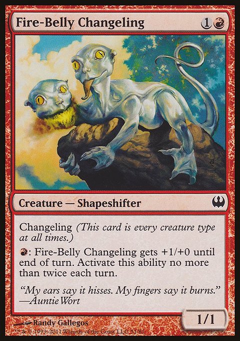Fire-Belly Changeling, Duel Decks: Knights vs. Dragons #51, Magic: The Gathering card