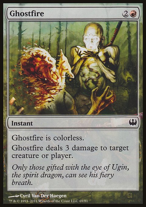 Ghostfire, Duel Decks: Knights vs. Dragons #69, Magic: The Gathering card
