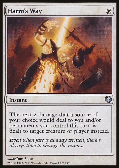 Harm's Way, Duel Decks: Knights vs. Dragons #23, Magic: The Gathering card