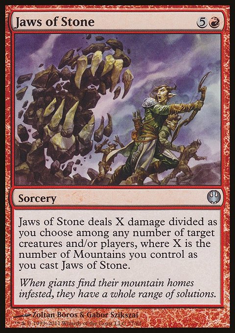 Jaws of Stone, Duel Decks: Knights vs. Dragons #77, Magic: The Gathering card
