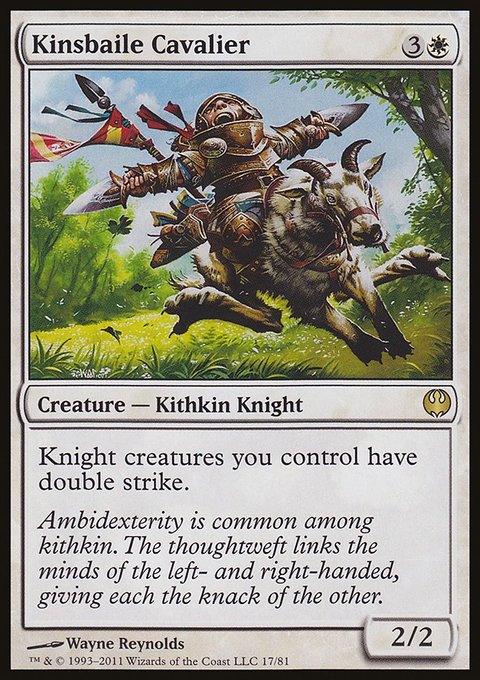 Kinsbaile Cavalier, Duel Decks: Knights vs. Dragons #17, Magic: The Gathering card