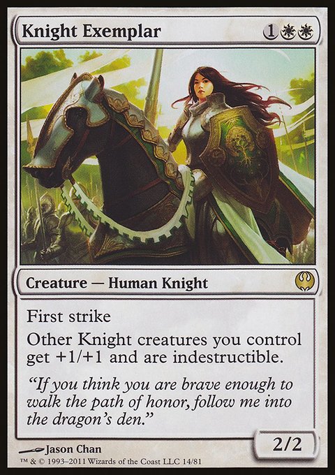 Knight Exemplar, Duel Decks: Knights vs. Dragons #14, Magic: The Gathering card