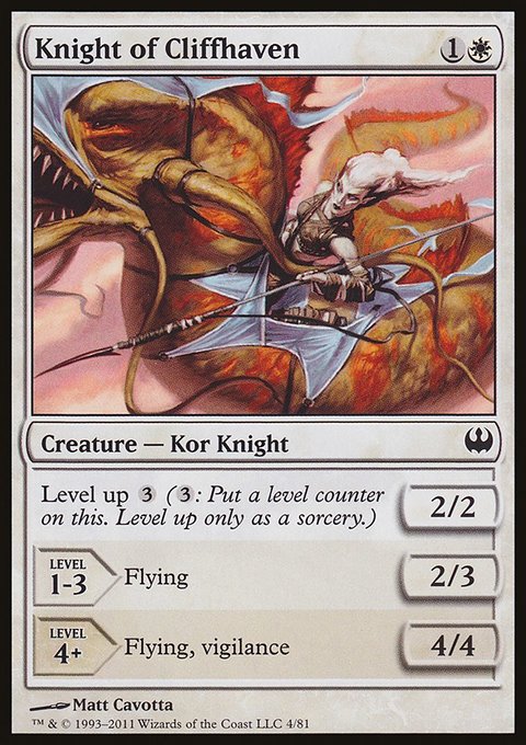 Knight of Cliffhaven, Duel Decks: Knights vs. Dragons #4, Magic: The Gathering card