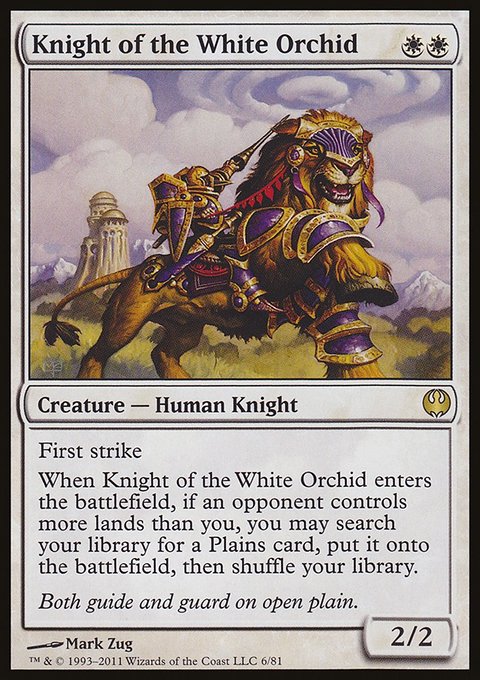 Knight of the White Orchid, Duel Decks: Knights vs. Dragons #6, Magic: The Gathering card