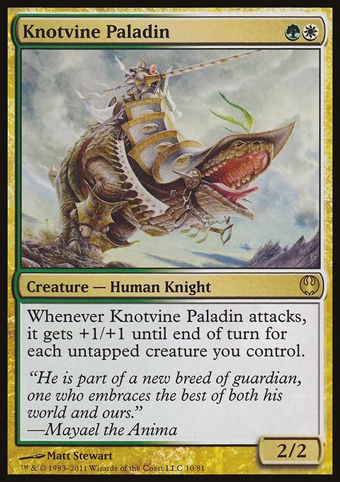 Knotvine Paladin, Duel Decks: Knights vs. Dragons #10, Magic: The Gathering card