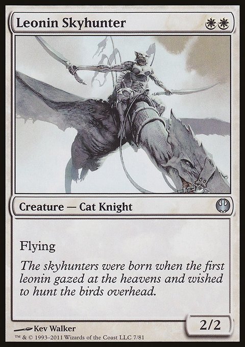 Leonin Skyhunter, Duel Decks: Knights vs. Dragons #7, Magic: The Gathering card