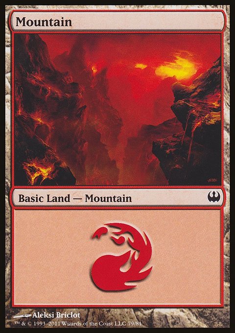 Mountain, Duel Decks: Knights vs. Dragons #79, Magic: The Gathering card