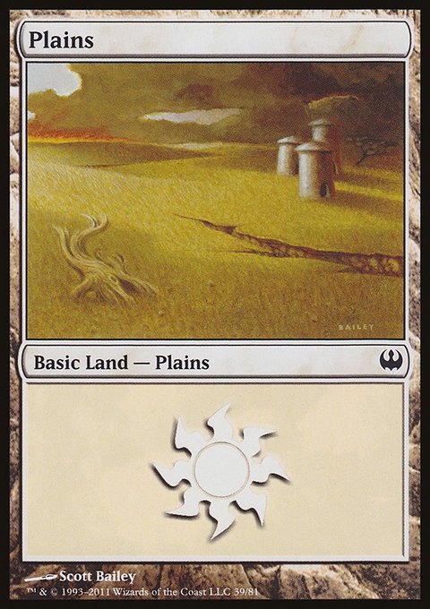 Plains, Duel Decks: Knights vs. Dragons #39, Magic: The Gathering card