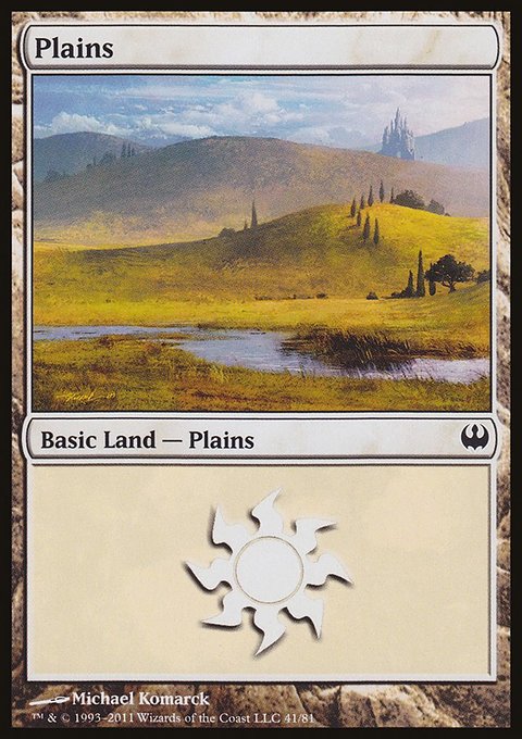 Plains, Duel Decks: Knights vs. Dragons #41, Magic: The Gathering card