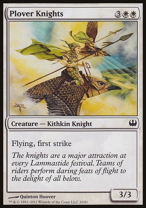Plover Knights, Duel Decks: Knights vs. Dragons #20, Magic: The Gathering card