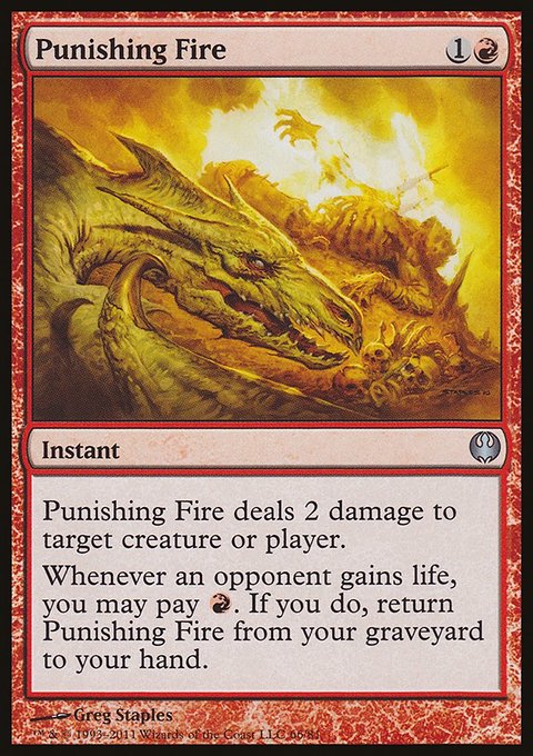 Punishing Fire, Duel Decks: Knights vs. Dragons #66, Magic: The Gathering card