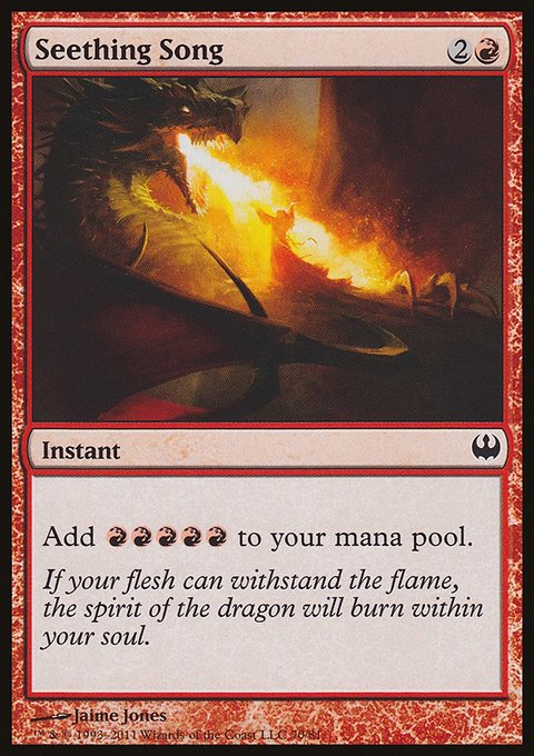 Seething Song, Duel Decks: Knights vs. Dragons #70, Magic: The Gathering card