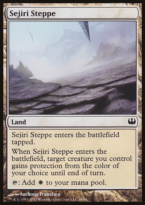 Sejiri Steppe, Duel Decks: Knights vs. Dragons #36, Magic: The Gathering card
